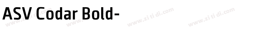 ASV Codar Bold字体转换